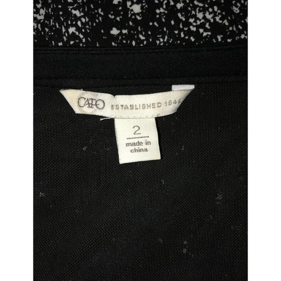 Woman's Cato Lace Scoop Neck Long Sleeve Full Zip Blazer Sz 2. Under lining - Picture 8 of 10